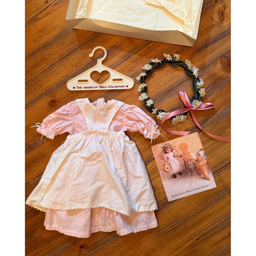 American Girl Kirsten Birthday Full Outfit 1992 Pleasant Company in Box Vintage